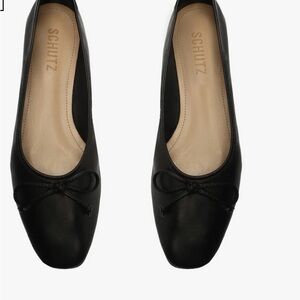 Schutz Black Arissa Flats